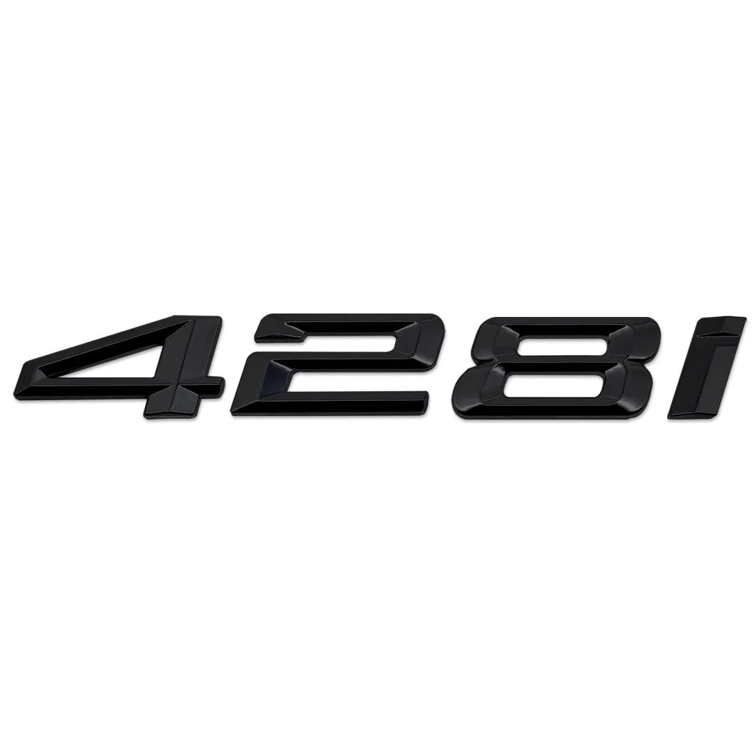 Gloss Black BMW 428i Rear Boot Badge Emblem Number Letter For 4 Series G22 G23 G26